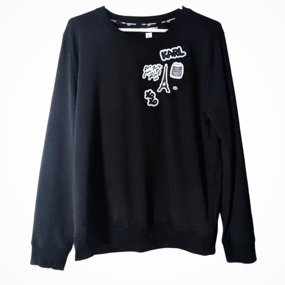 Karl Lagerfeld Love From Paris Sweatshirt M - Picture 2 of 8
